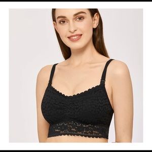 Morrow + Mint Daisy Lace Nursing Bralette, Ivory